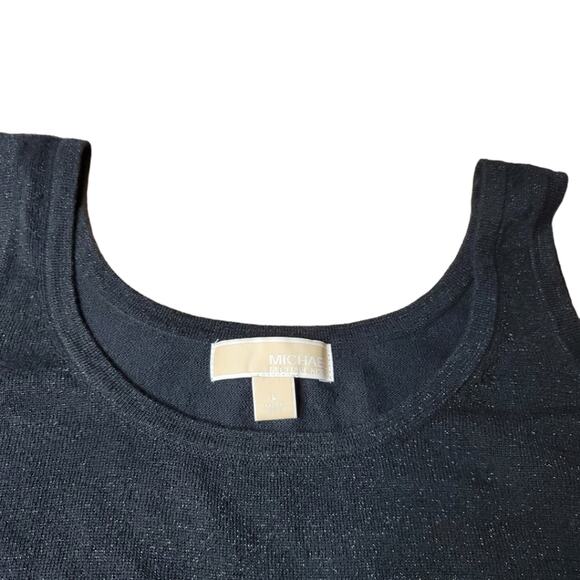 Michael Kors Navy Metallic Tank Top Size Large - Picture 6 of 8